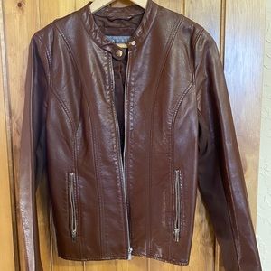 Kenneth Cole faux leather jacket Size M